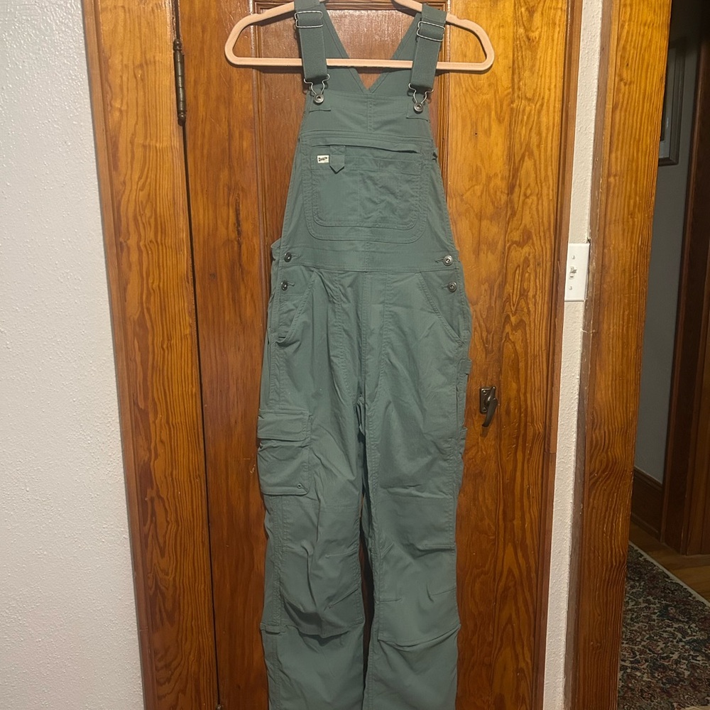 Duluth Trading Heirloom Gardening Overalls - Women’s XXS x 29 Green - Picture 7 of 8